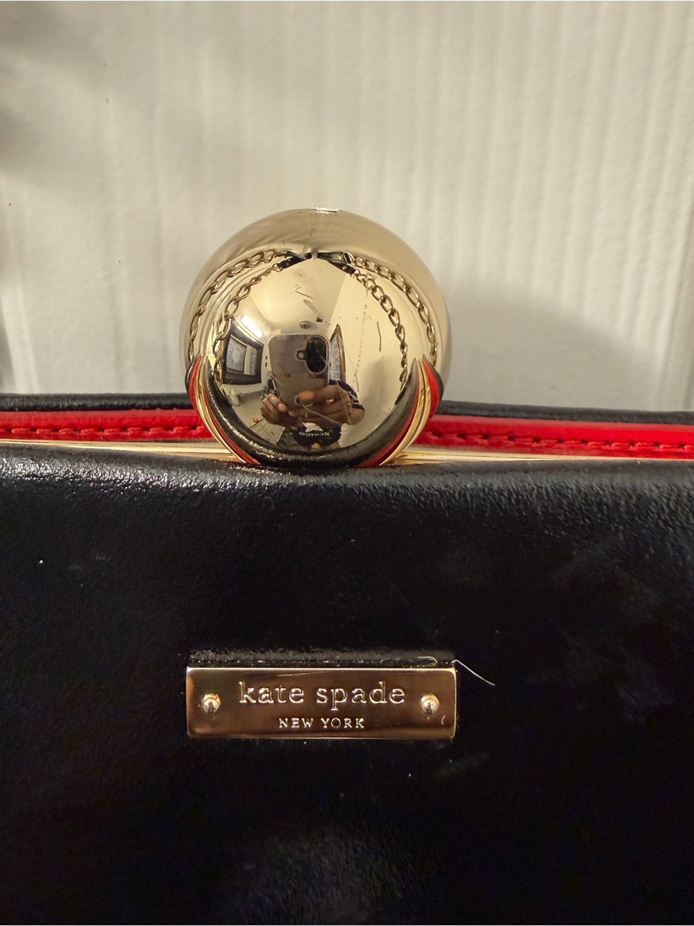 kate spade Black Patent Leather Shoulder Bag with Gold Hardware - Picture 4 of 10